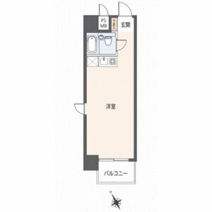 ワンルーム 間取り図