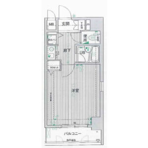 ワンルーム 間取り図
