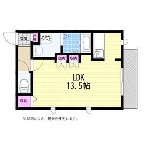 ワンルーム 間取り図