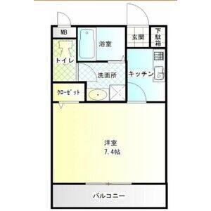1K 間取り図