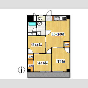 3LDK 間取り図