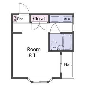 ワンルーム 間取り図