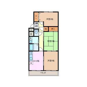 3DK 間取り図