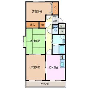 3DK 間取り図