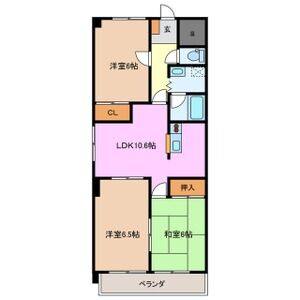3LDK 間取り図