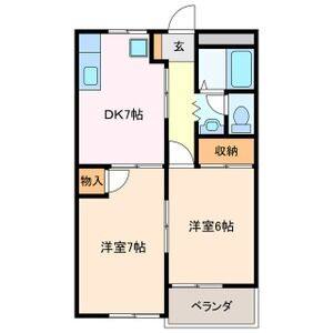 2DK 間取り図