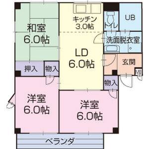 3LDK 間取り図