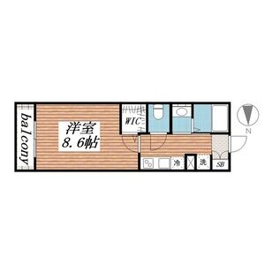 1K 間取り図