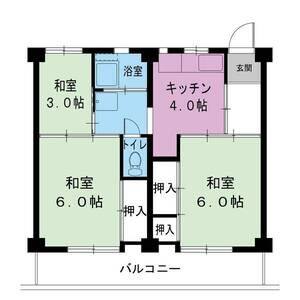 3DK 間取り図