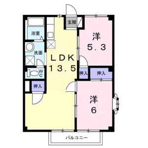 3DK 間取り図