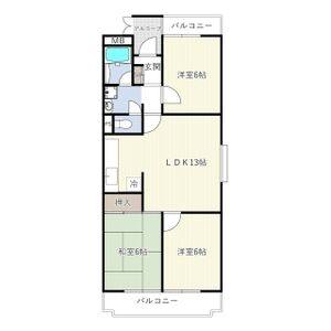 3LDK 間取り図