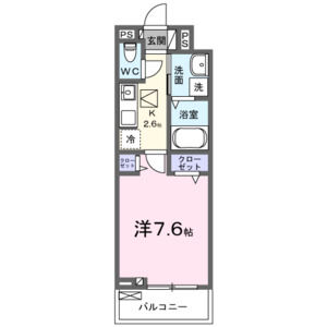 1K 間取り図