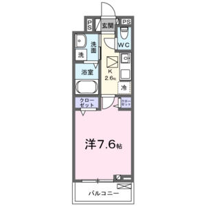 1K 間取り図