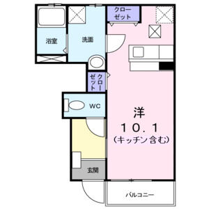 ワンルーム 間取り図