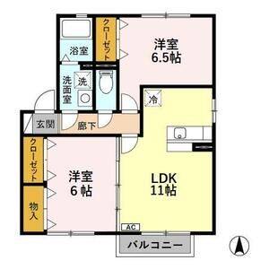 2LDK 間取り図