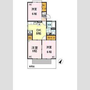 3DK 間取り図