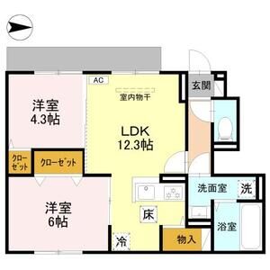 2LDK 間取り図
