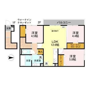 3LDK 間取り図