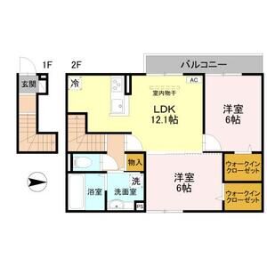 2LDK 間取り図