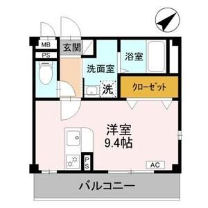 ワンルーム 間取り図