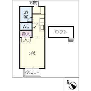 ワンルーム 間取り図