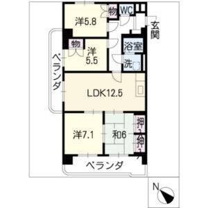 4LDK 間取り図