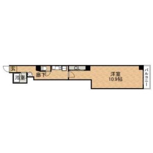 1K 間取り図