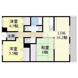 3LDK 間取り図