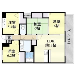 4LDK 間取り図
