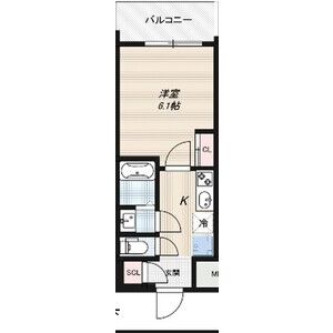 1K 間取り図