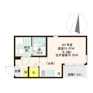 ワンルーム 間取り図