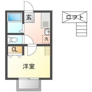 1K 間取り図