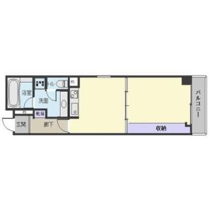 1DK 間取り図