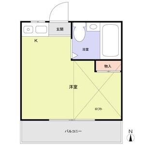 ワンルーム 間取り図