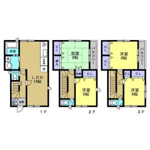 4LDK 間取り図