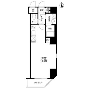 ワンルーム 間取り図