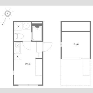 ワンルーム 間取り図