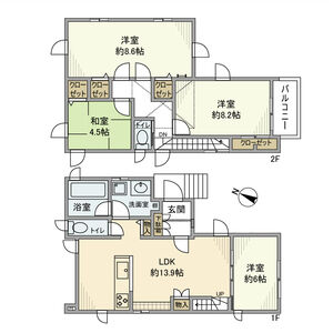 4LDK 間取り図