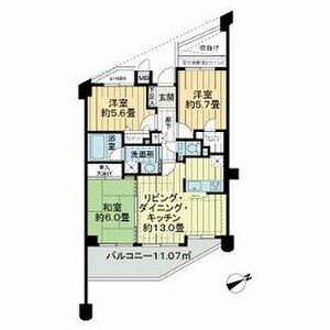 3LDK 間取り図