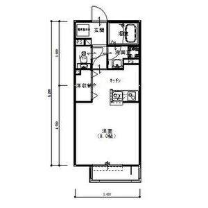 ワンルーム 間取り図