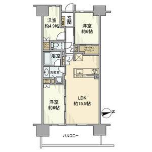 3LDK 間取り図