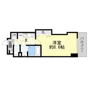 1K 間取り図