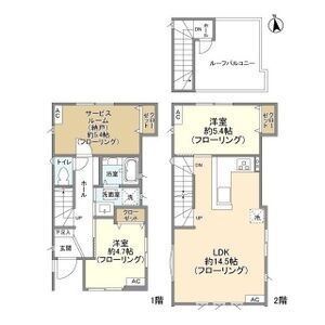 2LDK 間取り図