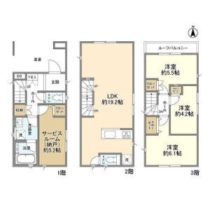 3LDK 間取り図