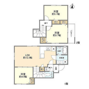 3LDK 間取り図