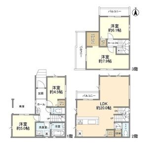 4LDK 間取り図