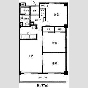 3LDK 間取り図