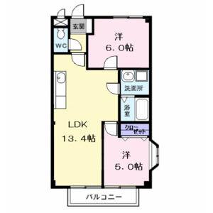 2LDK 間取り図