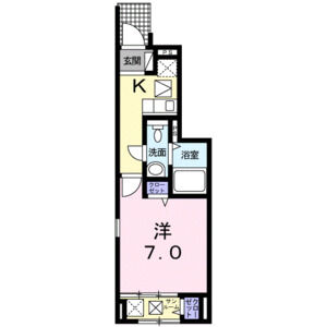 1K 間取り図