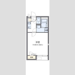 1K 間取り図